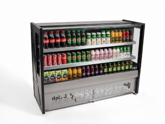 Balcão Refrigerado Polar 1 Placa Fria 2M Preto Platinum PBR 127v