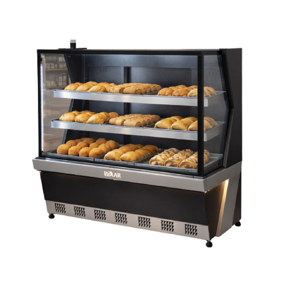 Vitrine Estufa Polar 0,80CM Preto Linha 7 L7VE-0802 220v