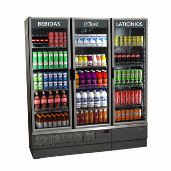 Expositor Vertical Refrigerador  Polar 3 Portas EVP170 220V