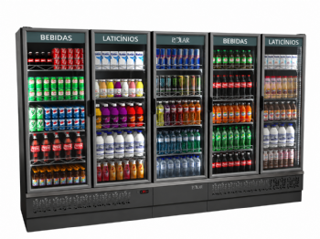 Expositor Vertical Refrigerador Polar 5 Portas EVP285 220V