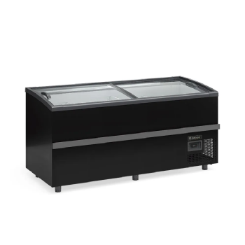 Ilha Para Congelados Vidro Curvo 1,90m Gelopar GISM 190/PR Dupla Ação Bivolt Inverter