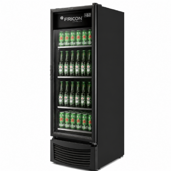 Cervejeira Fricon 569 Litros Porta De Vidro Total Black VCFC569-1V001 127v