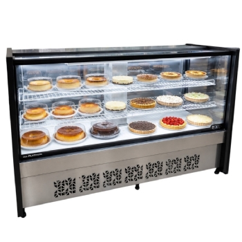 Balcão Torta Polar 1,75M Preto Platinum PVRT 220v