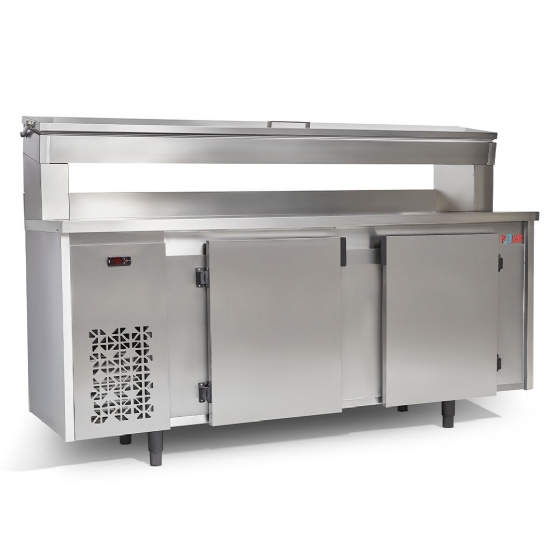 Balcão de Encosto com Condimentador Inox Polar BFEIPC-200 127v