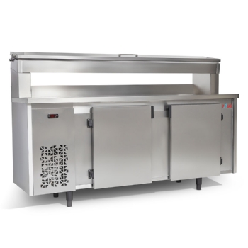 Balcão de Encosto com Condimentador Inox Polar BFEIPC-200 127v