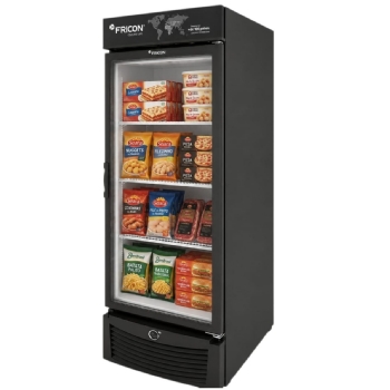 Freezer Vertical Tripla Ação 569 Litros Fricon Porta De Vidro Preto VCET 569V 127v