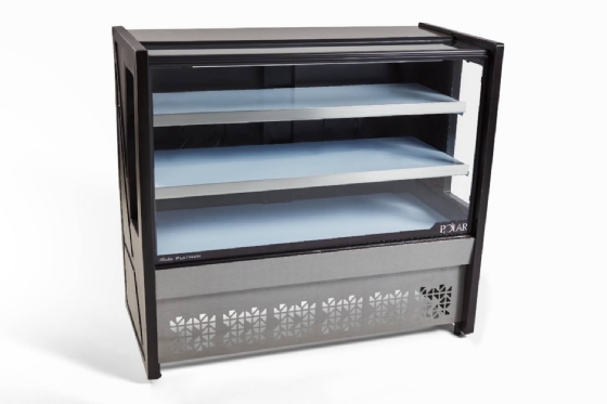 Vitrine Natural Polar 1,25M Preto Platinum PVNP