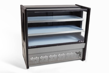 Vitrine Natural Polar 1,25M Preto Platinum PVNP