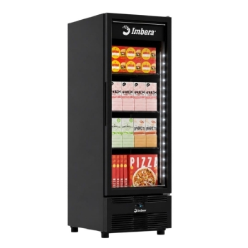 Freezer Vertical Tripla Ação 560L Imbera Porta De Vidro Preto EVZ21 220v