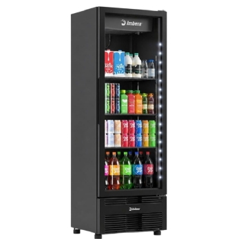 Refrigerador Expositor Vertical Imbera 485 Litros FULL BLACK VRS16 Bivolt Inverter
