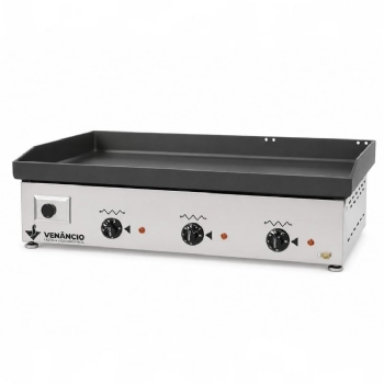 Chapa Bifeteira Elétrica 80cm Venâncio Deguste Luxo 6,35mm de Espessura CE80 220V