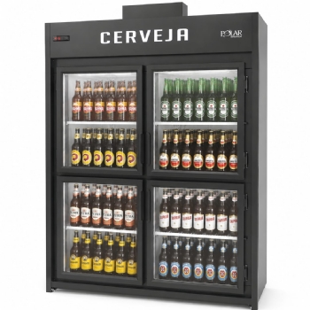 Minicâmara Cervejeira 30 Caixas 4 Portas De Vidro Polar MCB150PV 220v