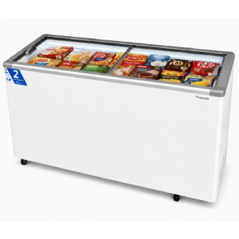 Freezer Horizontal Expositor Fricon Tampa de Vidro com Iluminação em Led 503L HCEB503-2V300-220V