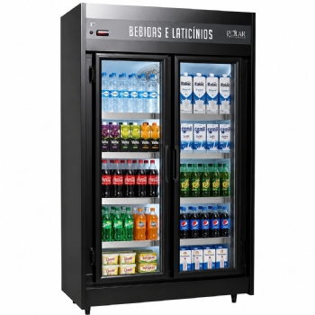 Expositor Refrigerado Auto Serviço Polar 1.25m 2 Portas PEVCA-127v