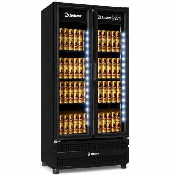 Cervejeira Imbera 754 Litros 02 Portas de Vidro FULL BLACK CCV480 220v