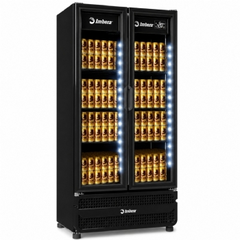 Cervejeira Imbera 754 Litros 02 Portas de Vidro FULL BLACK CCV480 220v