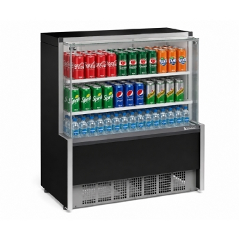 Balcão Refrigerado Vidro Reto 1,10M 2 Placas Frias Gelopar GPDA-110R PR 220v