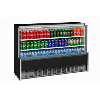 Balcão Refrigerado Vidro Reto 1,75M 2 Placas Frias Gelopar GPDA-175R PR 220v