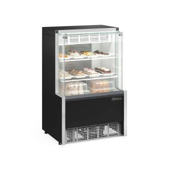 Vitrine Refrigerada Gelopar Dupla Função 0,75M Preto Vidro Reto GPEA-075R PR 220v