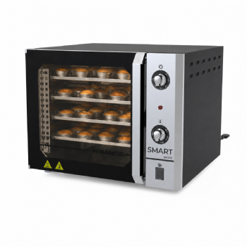 Forno Convector Smart Basic Elétrico Venâncio 4 Esteiras Preto FCSB4E 220v