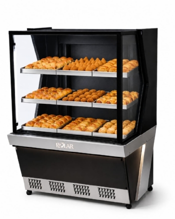 Vitrine Estufa Polar 0,80CM Preto Linha 7 L7VE-0801 127v