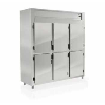 Geladeira Comercial 6 Portas Inox 1553L Gelopar GREP-6P AI 220v