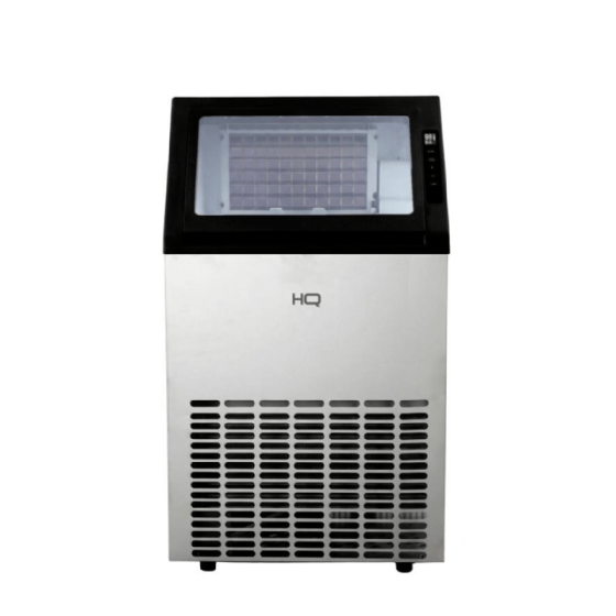 Máquina de Gelo Profissional HQ 70kg Turbo Ice Preta e Inox HQ-HQMGI70 220v