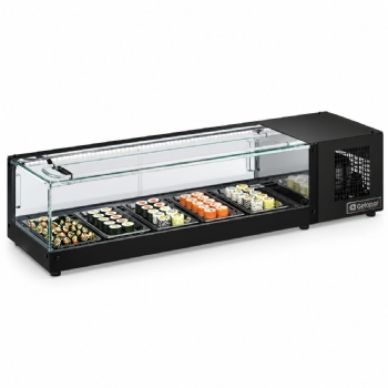 Vitrine Refrigerada de Bancada sem Bandejas 1,38cm Gelopar com LED GVRS-150-PR 220V