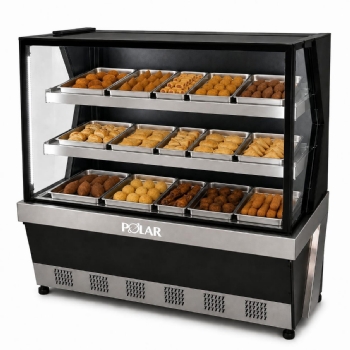 Vitrine Estufa Polar 1,15M Preto Linha 7 L7VE-1151 127v