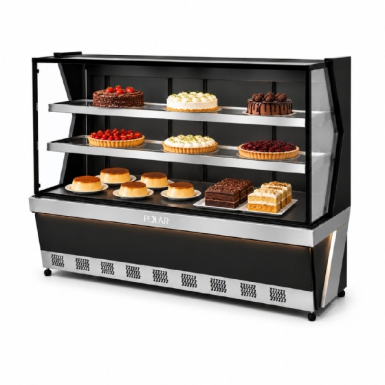 Vitrine Refrigerada Polar 1,50M Preto Linha 7 L7VR-1501 127v