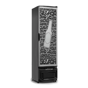 Cervejeira Gelopar Porta Cega Adesivada Preta 230 Litros GCB-23E GL CC127v