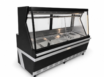Balcão de Açougue Luxo 2M Polar Preto Linha 7 L7BC-2002 220v
