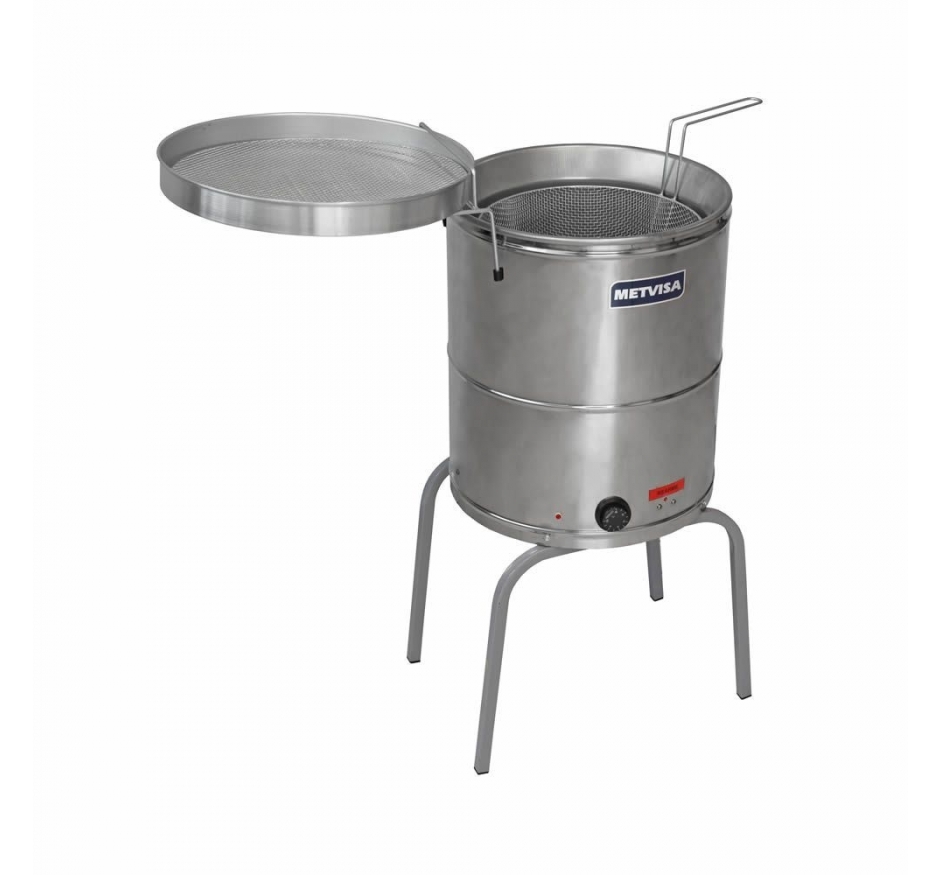 Fritadeira Elétrica Água e Óleo Metvisa 5000W 38 Litros Inox FIE.20 220v