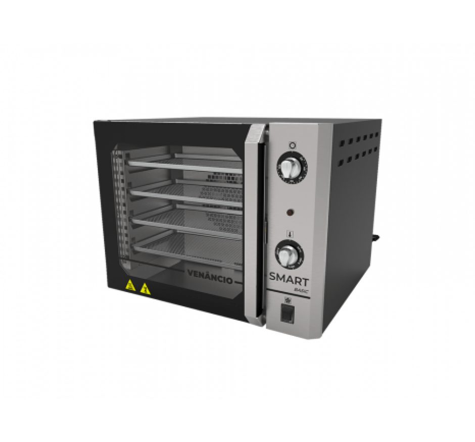 Forno Convector Smart Basic Elétrico Venâncio 4 Esteiras Preto FCSB4E 220v