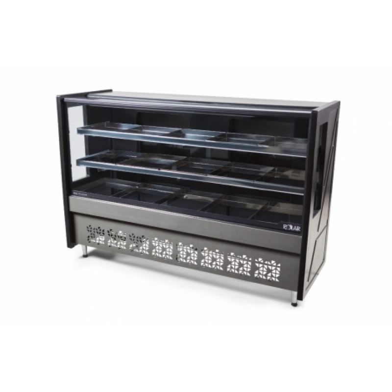 Balcão de Açougue Polar Avícola Standard Platinum 1.75M  Preto 220V - PECAV 175