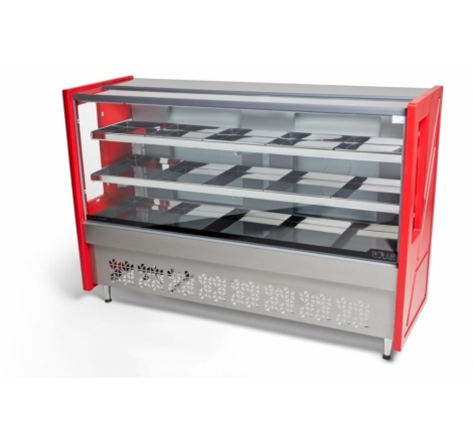 Balcão de Açougue Polar Avícola Standard Platinum 1.75M  Vermelho 220V - PECAV 175