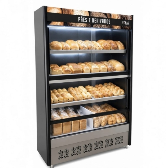 Vitrine Natural de Padaria 1,40M Polar MVAPS-140