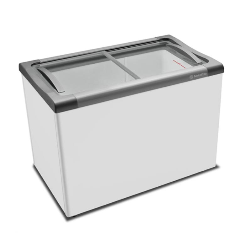 Freezer Horizontal Metalfrio 292 Litros Tampa De Vidro NF30SB Supra Branco -127v