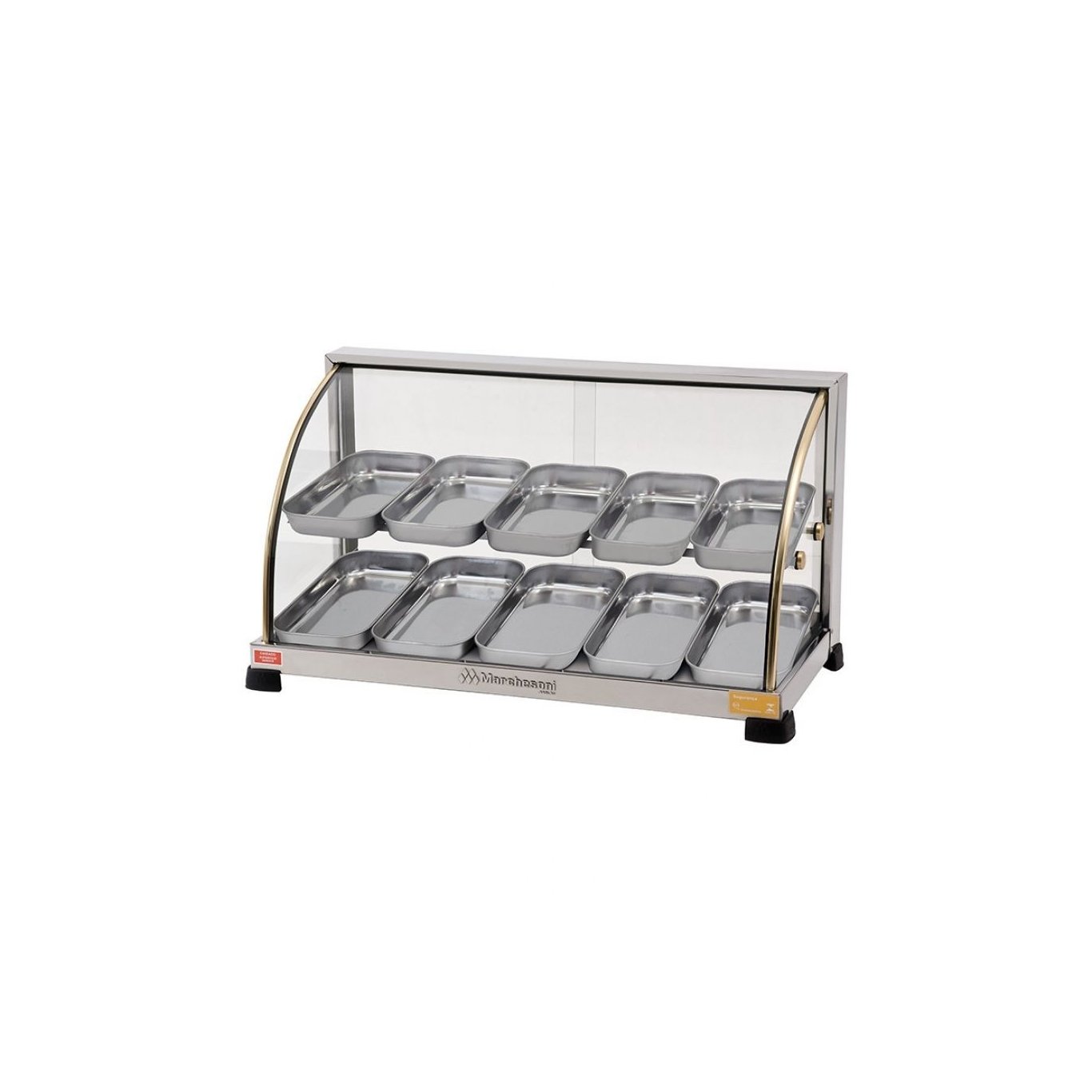 Estufa Ouro Vidro Curvo 5+5 Bandejas Dupla Marchesoni - 2211 - 127v