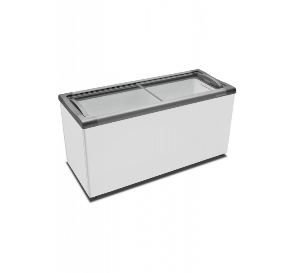 Freezer Horizontal Metalfrio 505 Litros tampa de vidro Supra Branco NF55SB-127V