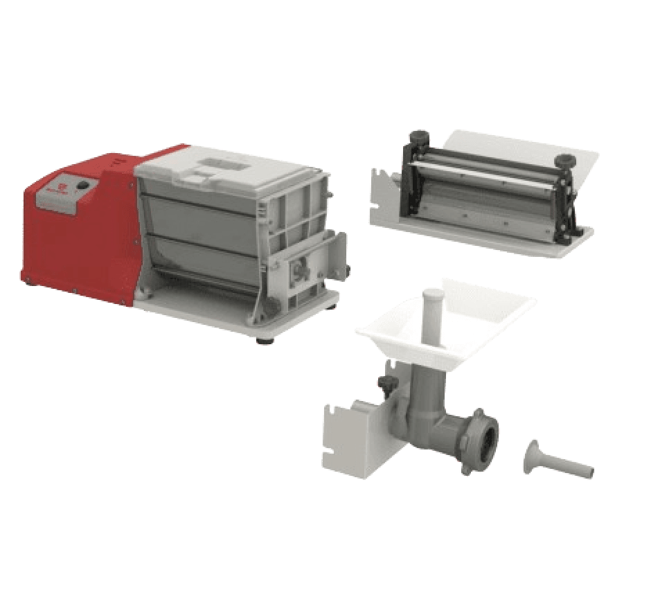 Amassadeira Semi Rápida 3 Kg Massa Kit Extrusora e Moedor Braesi AELI-310 - 220v
