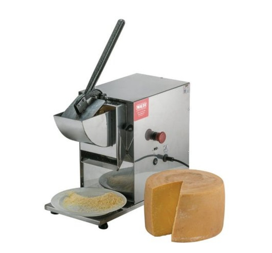 Ralador De Queijo Elétrico Malta Inox Profissional Com 3 Discos-Bivolt