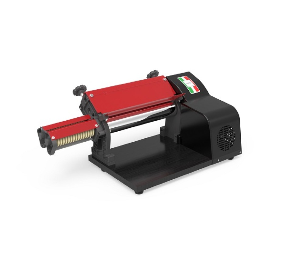 Cilindro Laminador Cortador De Massas Anodilar 28 cm Abs Preto Pintado Com Vermelho-127v