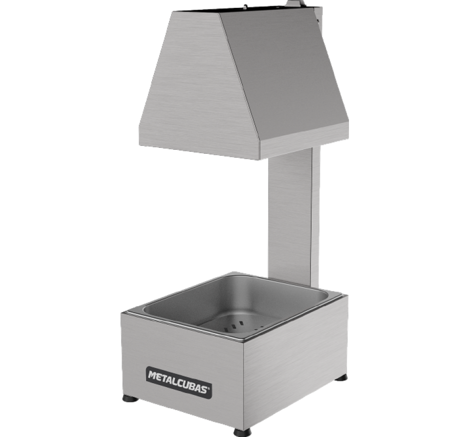 Conservador de Frituras Elétrico 1 Cuba Inox Metalcubas MCF 01CP-127v