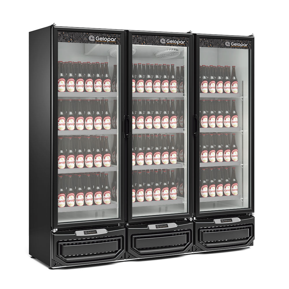 Refrigerador Expositor Vertical 1468 Litros Gelopar GCBC-1450/PR-220V