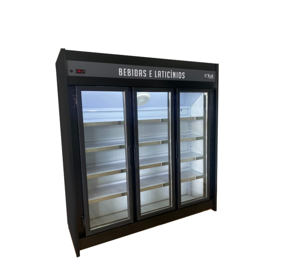 Expositor Refrigerado Auto Serviço Polar 1.80m 3 Portas PEVCA-127v