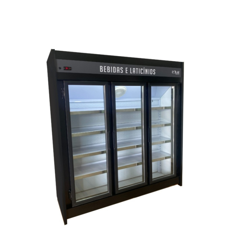 Expositor Refrigerado Auto Serviço Polar 1.80m 3 Portas PEVCA-220v