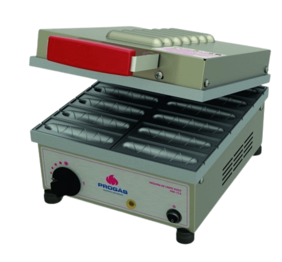 Máquina de Crepe Suíço 12 Cavidades Progás PRK-12 E Style 127v