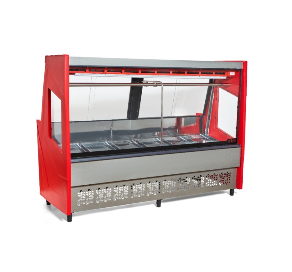 Balcão de Açougue Luxo 2M Polar Vermelho PECR 200 220v