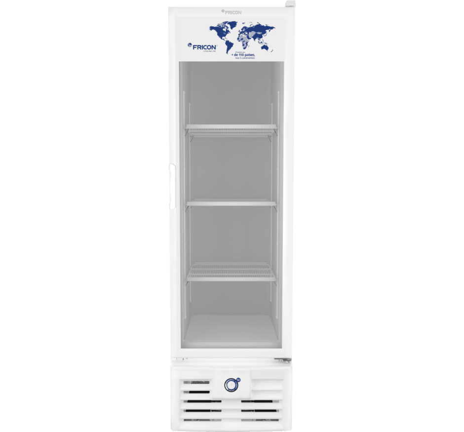 Freezer Vertical Tripla Ação 284 Litros Fricon Porta De Vidro Branco VCET 284V 220v